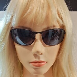 Stylish Black Aviator Wrap Sporty Sunglasses